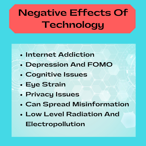 negative effects of technology graphic
