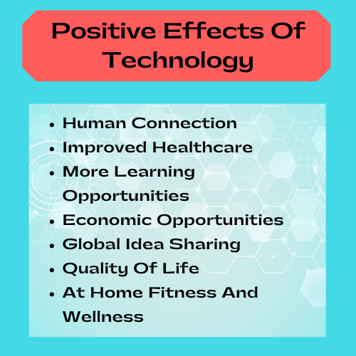 positive effects of technology graphic