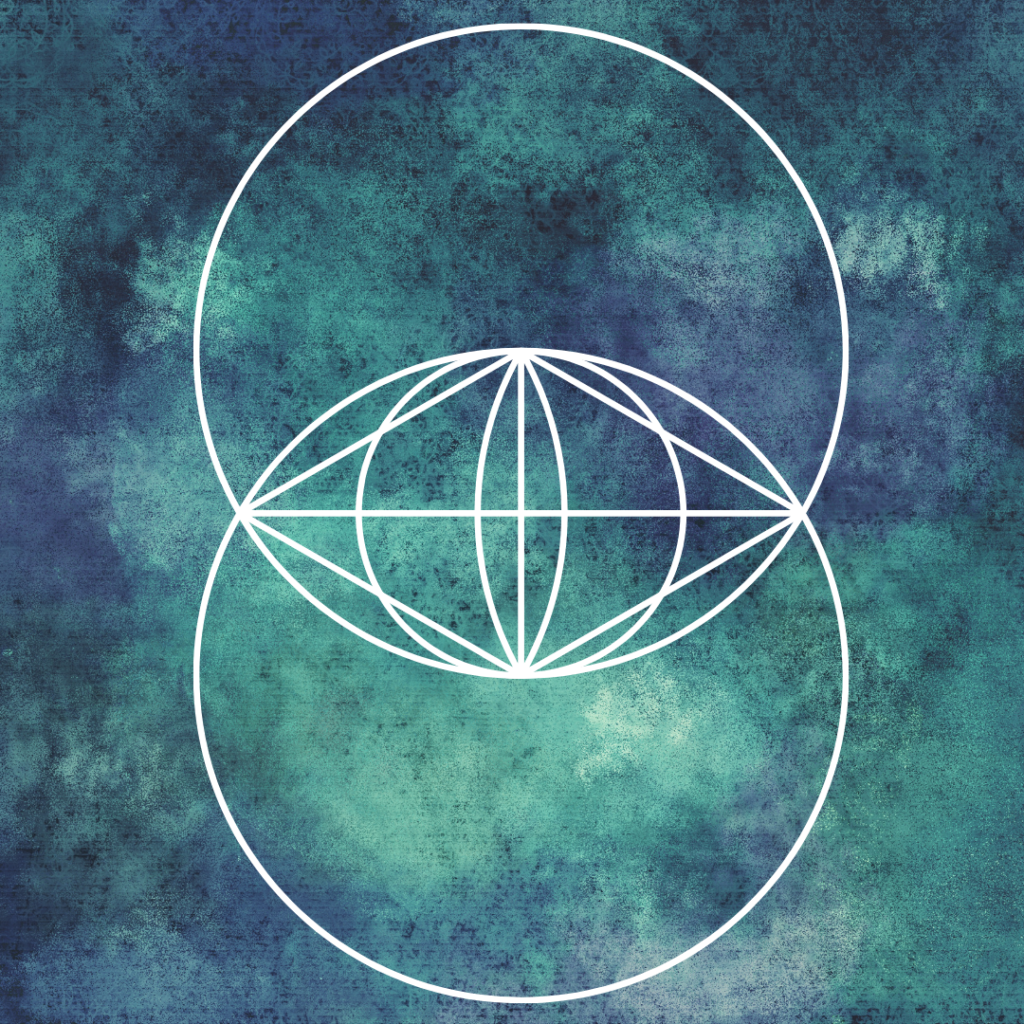 vesica piscis symbol design illustration